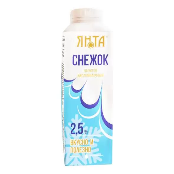 Снежок ЯНТА 2,5% без змж 450мл п/п